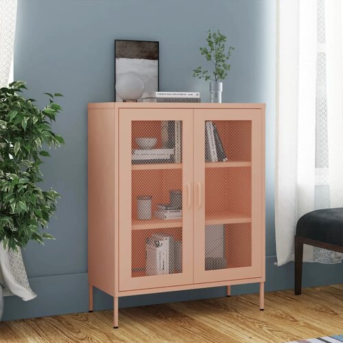 Furnova Omara za shranjevanje roza 80x35x101,5 cm jeklo, (21955991) Slike