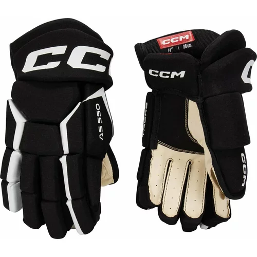 CCM Hokejske rokavice Tacks AS 550 JR 10 Black/White