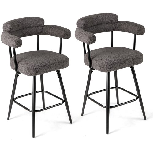 Costway Komplet barskih stolčkov Stoli za kuhinjo 2 kosa., (5000023940) Cene