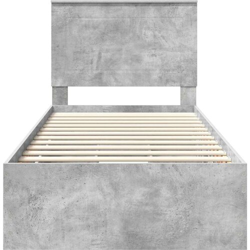  Okvir za krevet s ladicama Betonski sivi 90 x 190 cm - Beton siva 90 x 190 cm Slike
