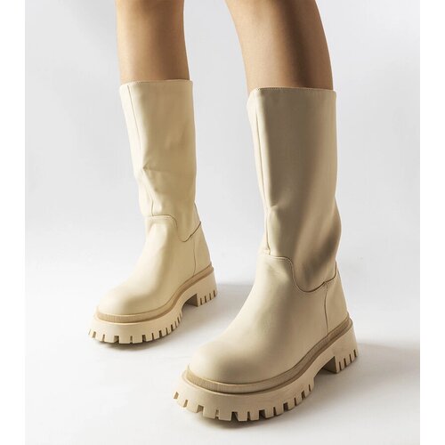 Gemre Beige Matte Boots Hollie Cijene