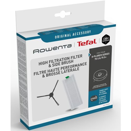 Rowenta X-Plorer S75 / S75+, bočna četka i HEPA filter set, original Slike