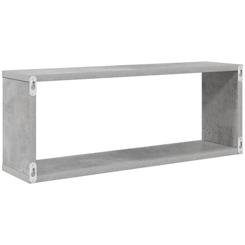  Kockaste zidne police 2 kom boja betona 60 x 15 x 23 cm drvene Slike