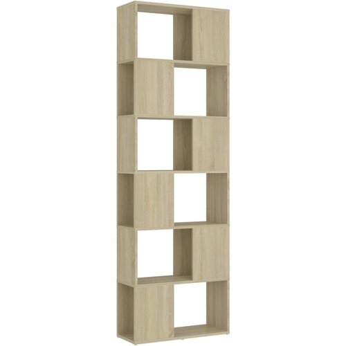 Maison Chic Knjižna omara - Knjižni regal za razdelitev prostora sonoma hrast 60x24x186 cm, (21725320) Cene