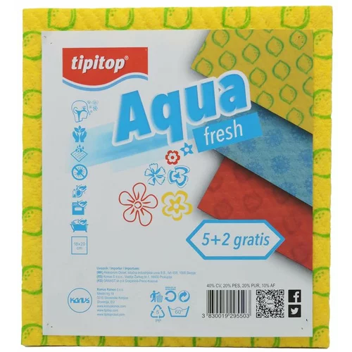  Gobasta krpa Aqua Fresh (7 kos, rumena)