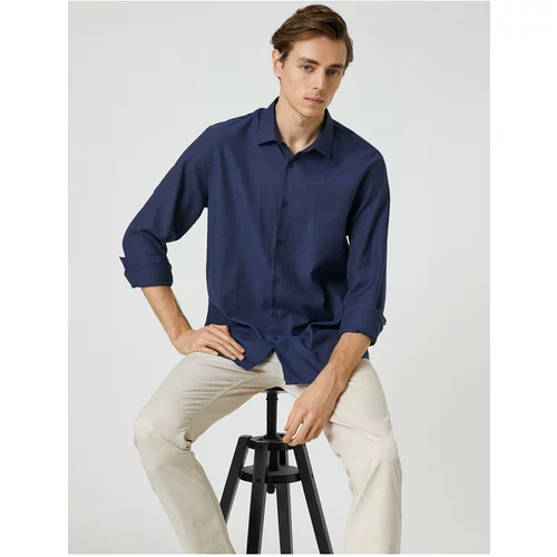 Koton Shirt - Dark blue - Regular fit