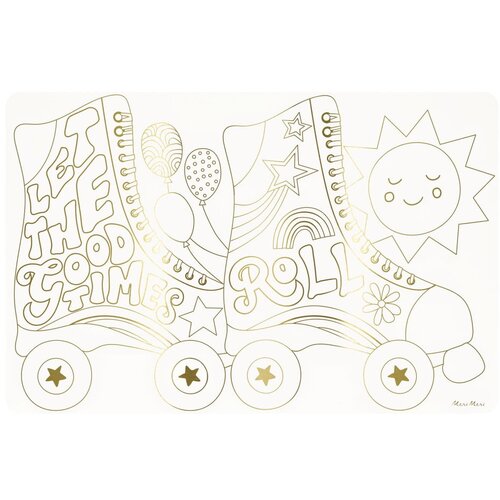 Meri Meri Papirnati pogrinjki v kompletu 8 ks 28x42.5 cm Happy Icons &amp;ndash; Slike