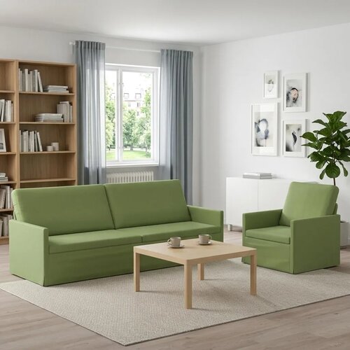  Set sofe 2 pcs Svijetlo zelena Baršun - Svijetlo zelena 1-Sjedalo + 3-Sjedalo (210 cm) Cene