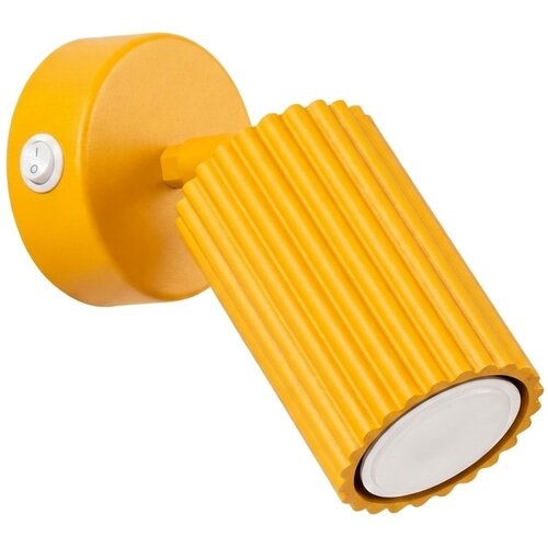 Sollux Lighting Stenska svetilka KARBON rumena s stikalom, (5000500831) Cene