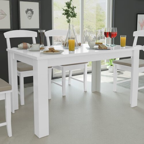 Furnova Jedilna miza 140x80x75 cm bela, (21946260) Cene