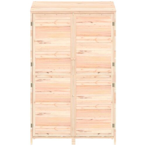 VidaXL Vrtno spremi&amp;scaron;te 102 x 52 x 174,5 cm od masivne jelovine Slike
