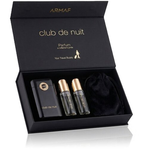 Armaf Mu&amp;scaron;ki parfemski set Club de Nuit Intense za mu&amp;scaron;karce putni EDP, 2 x 12 ml + kesica + putni set Slike