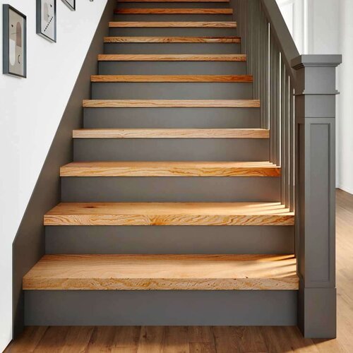  Podloge za stopnice 20 kosov rjave 90x25x2 cm trdna hrastovina Slike