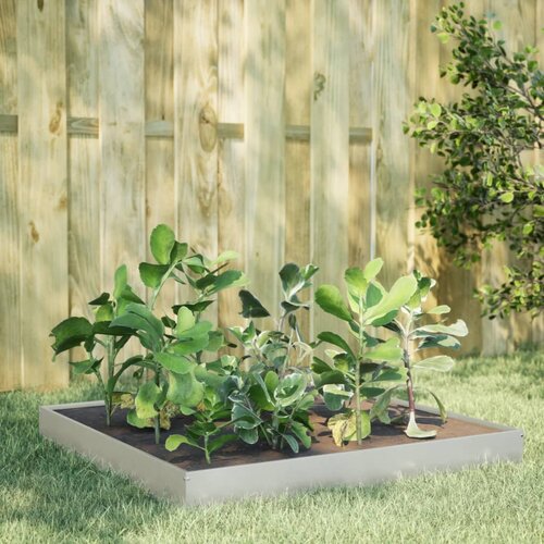 VidaXL Povi&amp;scaron;ena vrtna gredica 100 x 100 x 18,5 cm nehrđajući čelik Slike