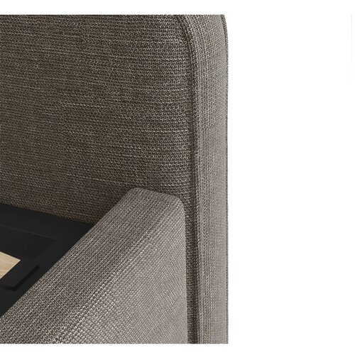 Micadoni Siva oblazinjena zakonska postelja z letvenim dnom 140x200 cm Eda &amp;ndash; Slike