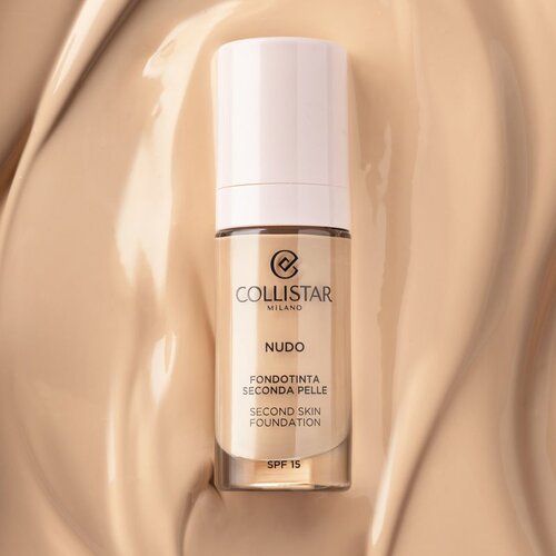 Collistar NUDO Second Skin Foundation SPF 15 posvjetljujući hidratantni puder s pomlađujućim učinkom nijansa 2R Beige Rosato 30 ml Slike