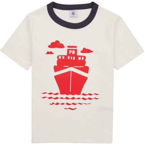 Petit Bateau Majice s kratkimi rokavi FOXY Bela Slike