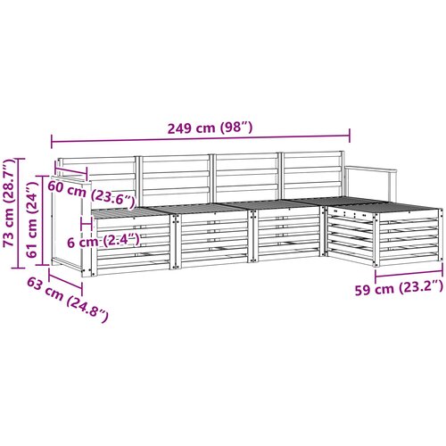  Set vanjskih sofa 5 kom. Slike