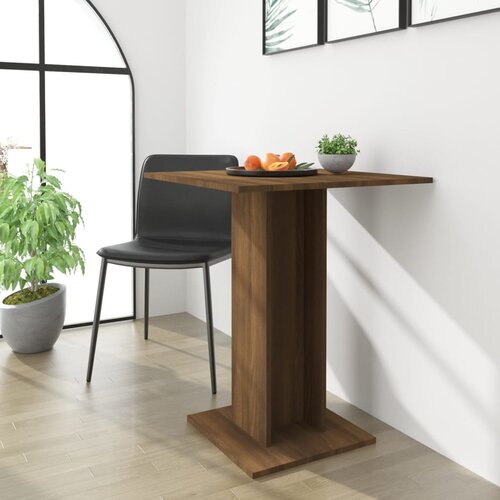 VidaXL Bistro stol boja smeđeg hrasta 60x60x75 cm konstruirano drvo Slike