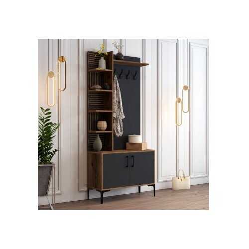 Hanah home cipelarnik sa čivilukom viyana d walnut anthracite Cene