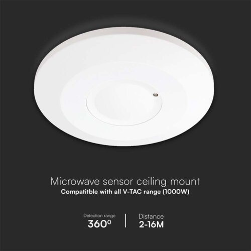 Mikrotalasni senzor pokreta 360&amp;deg; 230V, beli Slike