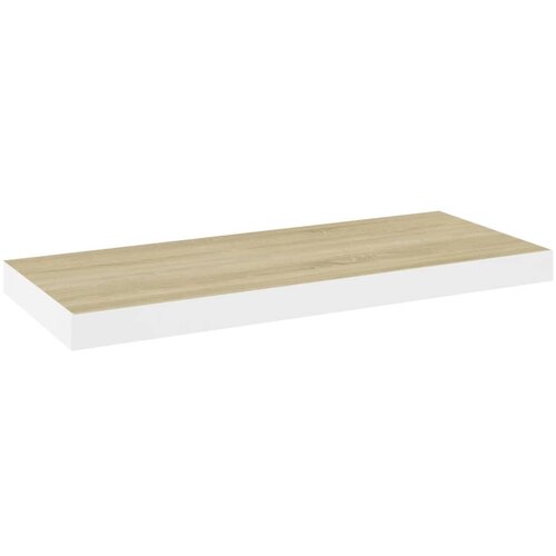 Maison Chic Stenska polica - Viseča Polica barva hrasta in bela 60x23,5x3,8 cm MDF, (21784698) Slike