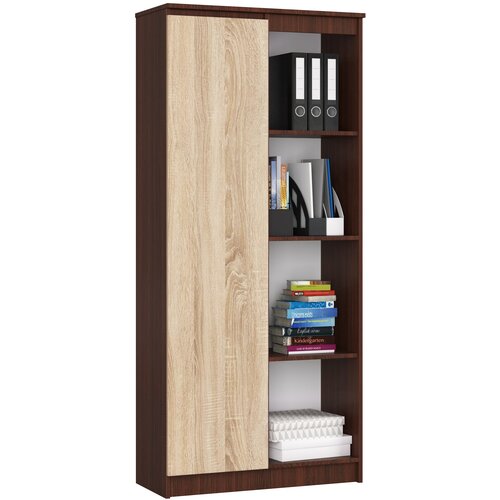 AKORD POLICA R80 1D 4P CLP WENGE / SONOMA, (21714304) Cene