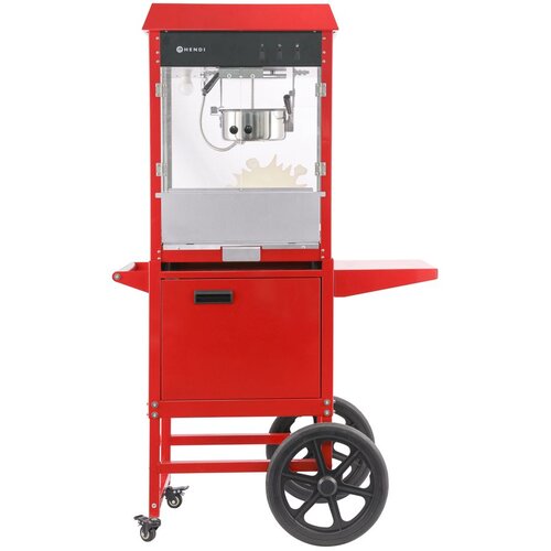 Hendi Uređaj za pravljenje kokica s kolicima, Crvena, 220-240V/1155W, 940x510x(H)1553mm Cene