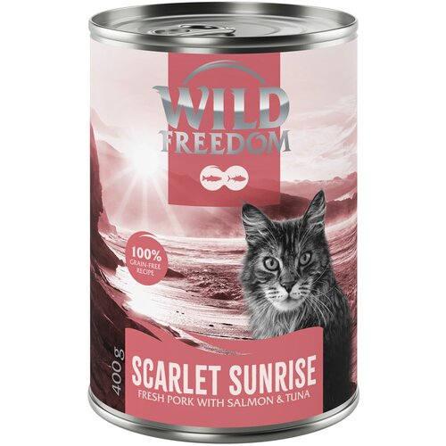 Wild Freedom Adult "Red" 6 x 400 g - receptura bez žitarica - Scarlet Sunrise - svinjetina, losos i tunjevina Cijene