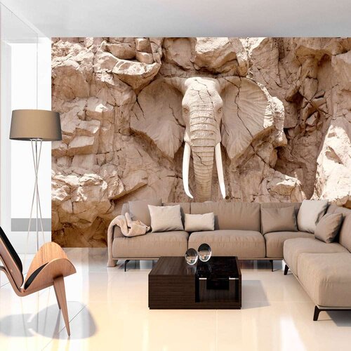  Samoljepljiva foto tapeta - Elephant Carving (South Africa) 196x140 Cijene