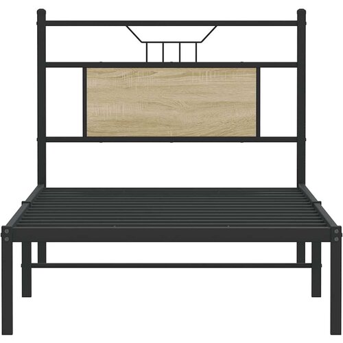 vidaXL Okvir kreveta bez madraca boja hrasta sonome 75 x 190 cm drveni Cijene
