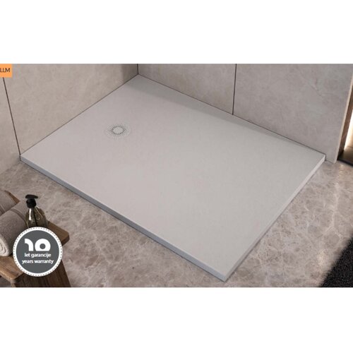 Kolpa San tu&amp;scaron; kada hopp 90x80 - liveni mermer bela 575210 Slike