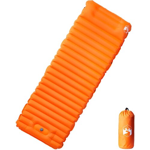 vidaXL samonapihljivo ležišče za kampiranje z blazino 1 osebo oranžno Cene