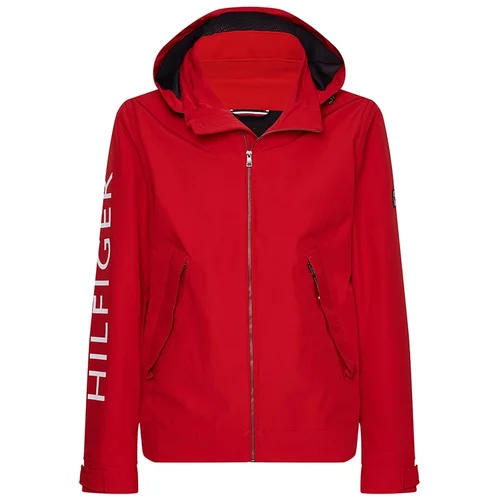 Tommy Hilfiger Jacket - FLEX HOODED BLOUSON red