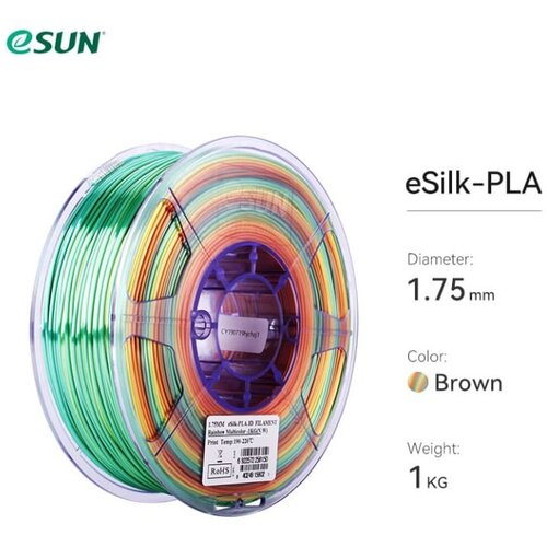 eSUN ePLA Silk RAINBOW (Rainbow) 1kg 1.75mm PaperRoll (EPLA-SILK-P175RB1) Cijene