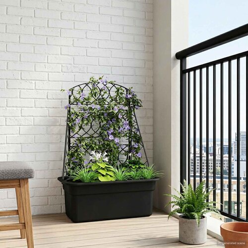  Re&amp;scaron;etka za sadnice Antracit 58 x 29 x 78 cm PP Slike