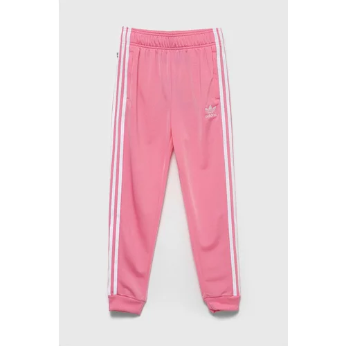 Adidas Dječji donji dio trenirke boja: ružičasta, glatki materijal