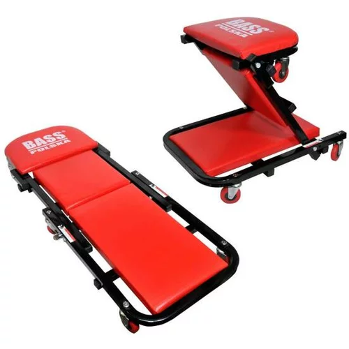  2V1 zložljiv delavniški voziček za pregled podvozja vozil do 110 kg
