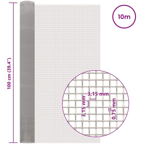  tkanina 100 x 1000 cm 6 Mesh Nehrđajući čelik 201 Slike