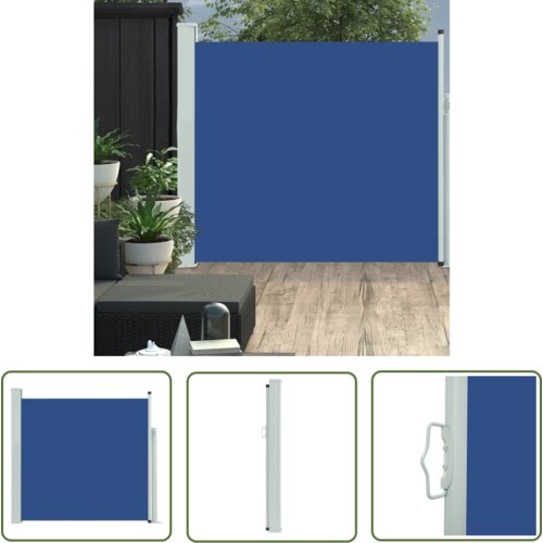 The Living Store Zložljiva stranska tenda za teraso 170x300 cm modra - Stranska Tenda, (21742544) Slike