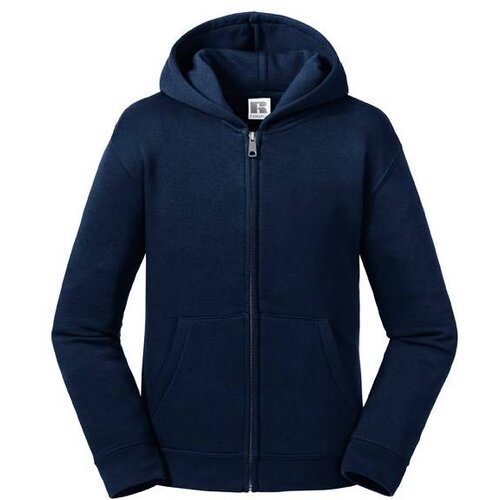 RUSSELL Navy blue children&amp;#039;s sweatshirt with hood and zipper Authentic Slike