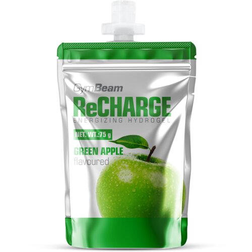GymBeam recharge gel 75g zelena jabuka Slike