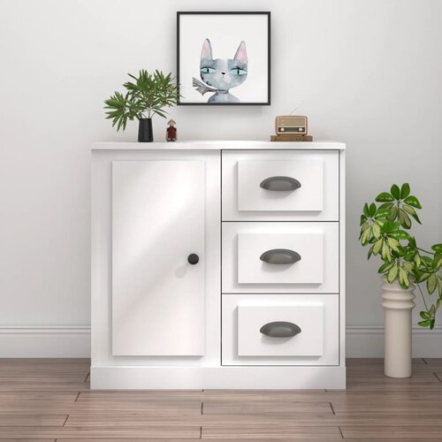  Komoda bijela 70 x 35,5 x 67,5 cm od konstruiranog drva Cijene