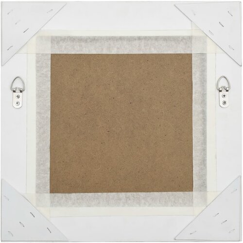  Zidno ogledalo u baroknom stilu 40 x 40 cm bijelo Slike