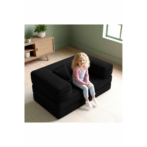 Atelier Del Sofa Kid Sofa dečija sofa na razvlačenje 140 × 70 cm, crna Cene