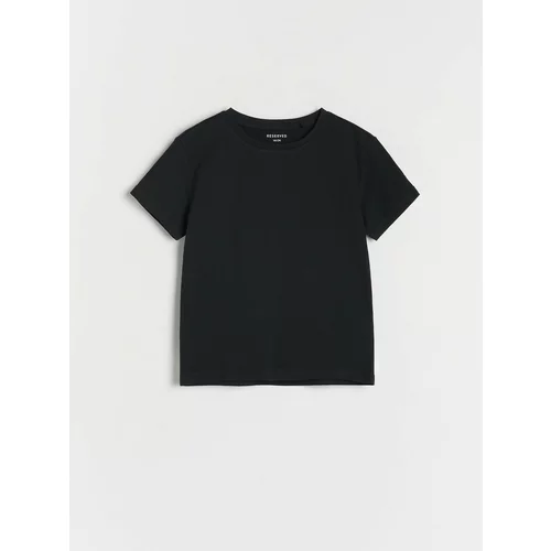 Reserved - Basic pamučna majica kratkih rukava - crno