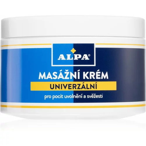 Alpa Massaging cream universal masažna krema za regeneracijo mišic 250 ml