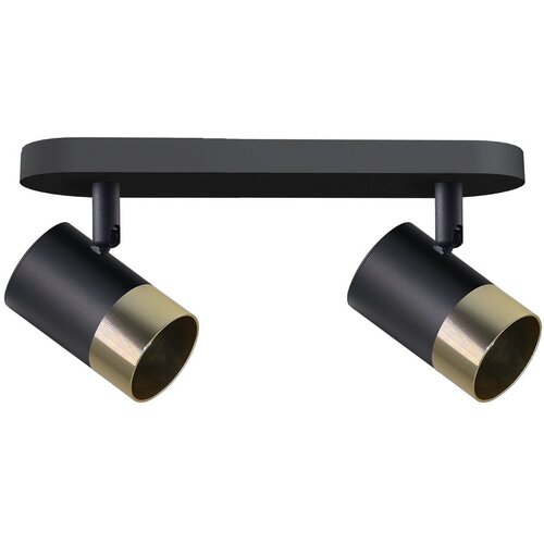 Candellux Lighting Crna/u zlatnoj boji stropna svjetiljka s metalnim sjenilom 34x5.5 cm Tobi &amp;ndash; Slike