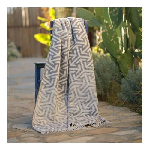Dekordom js25401a Ćebe acrylic plus 150x200 - grey arrow ( 025375 ) Slike