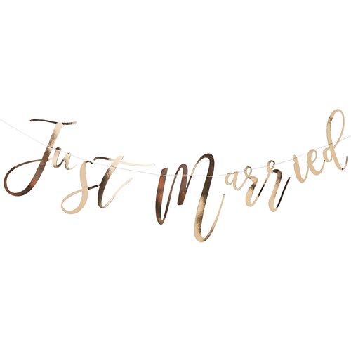 Ginger Ray® viseći natpis just married gold Cijene